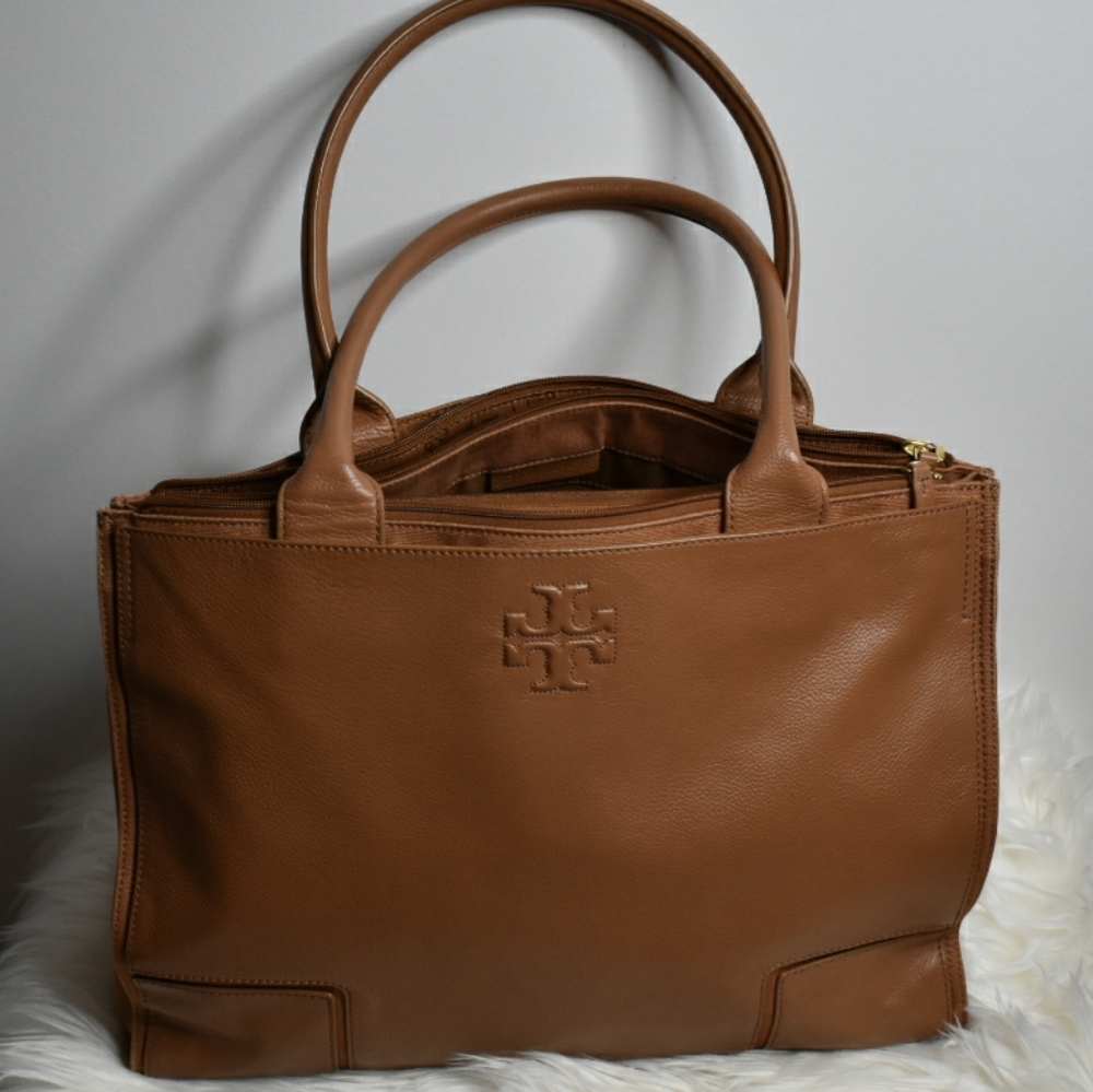 TORY Burch  Ella Canvas Leather tote